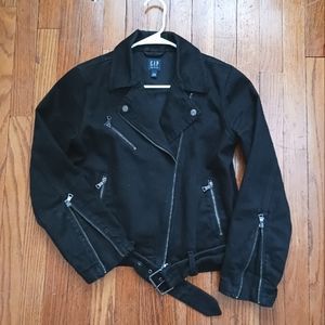 Gap denim moto jacket